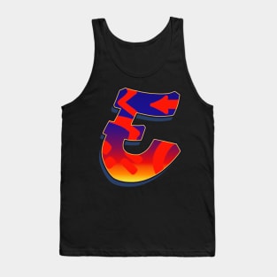 Letter E - Night Sky Tank Top